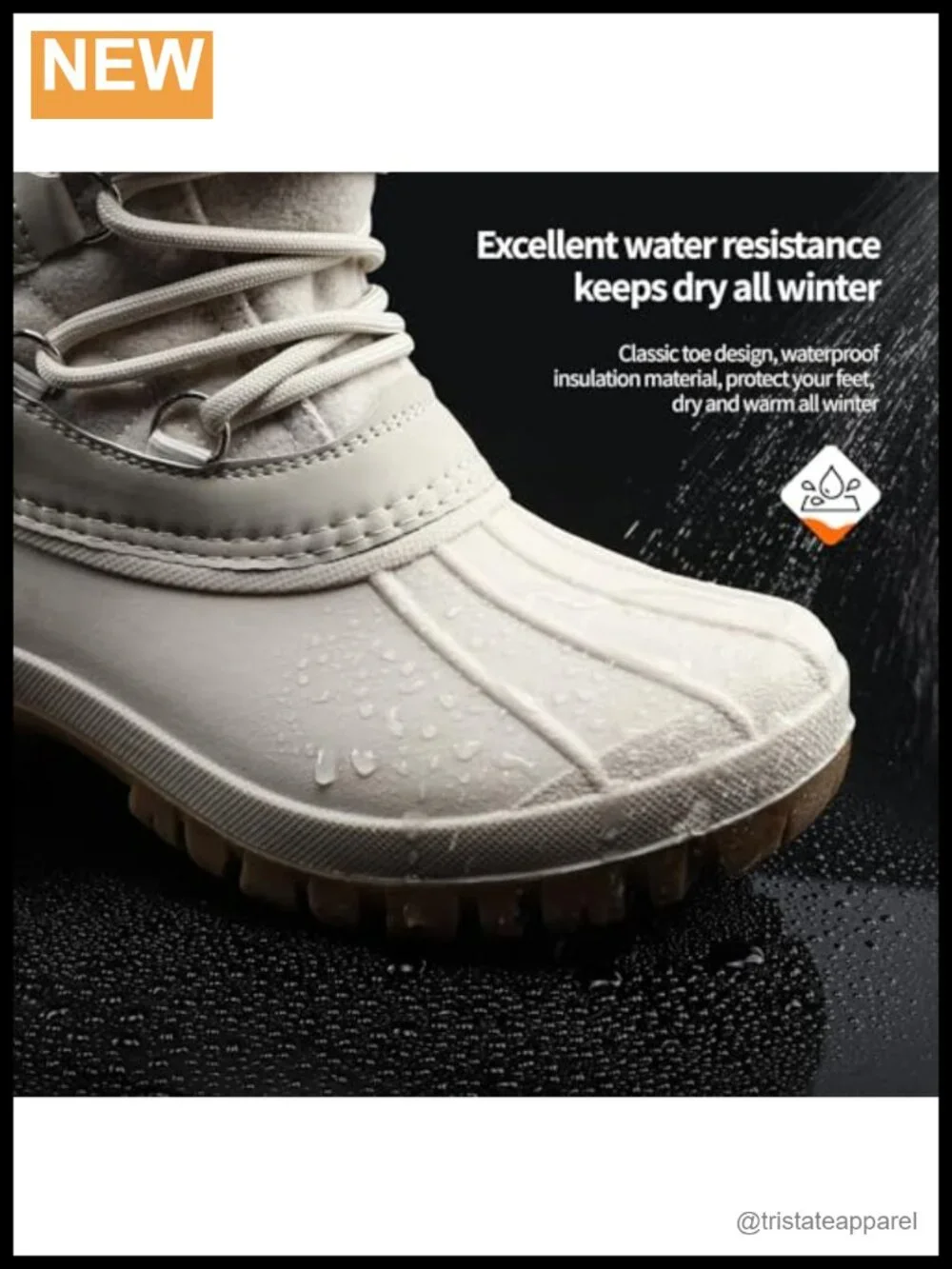 Women Winter Snow Boots Waterproof Duck Boots Plush Fleece Lining Warm